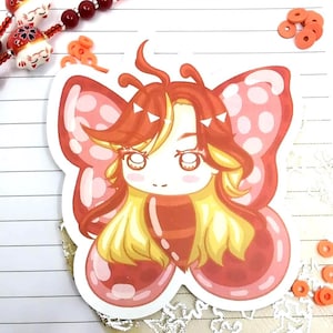 Autocollant/sticker Kawaii papillon Genshin Impact | Mavuika