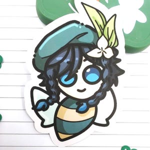 Autocollant/sticker Kawaii abeille Genshin Impact | Venti