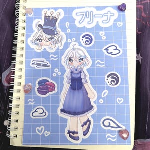 Planches d'autocollants/stickers Kawaii Genshin Impact | Furina