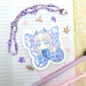 Autocollant/sticker Kawaii papillon Genshin Impact | Kokomi