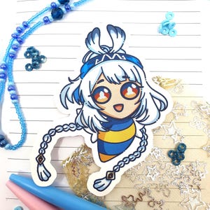 Autocollant/sticker Kawaii abeille Genshin Impact | Mualani