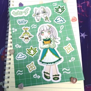 Planches d'autocollants/stickers Kawaii Genshin Impact | Nahida