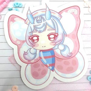 Autocollant/sticker Kawaii papillon Genshin Impact | Sigewinne
