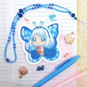 Autocollant/sticker Kawaii papillon Genshin Impact | Mualani