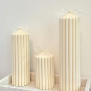 Rapeseed oil candles. Decorative candles. Handmade candles.