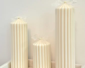 Rapeseed oil candles. Decorative candles. Handmade candles.