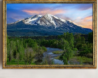 Mt. Sopris Colorado Landscape Picture: Mountain Wall Art - Etsy