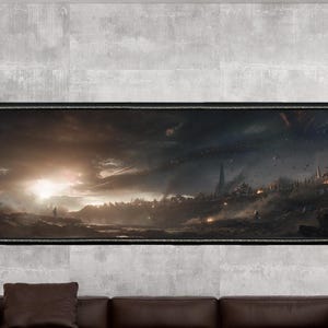 Avengers Endgame Captain America vs Thanos Army Canvas Wall Art- Ready to Hang