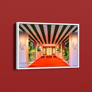 Beverly Hills Hotel Color Photograph, Iconic Los Angeles Photography, California Wall Art Print, Fine Art Photography, Vintage Decor