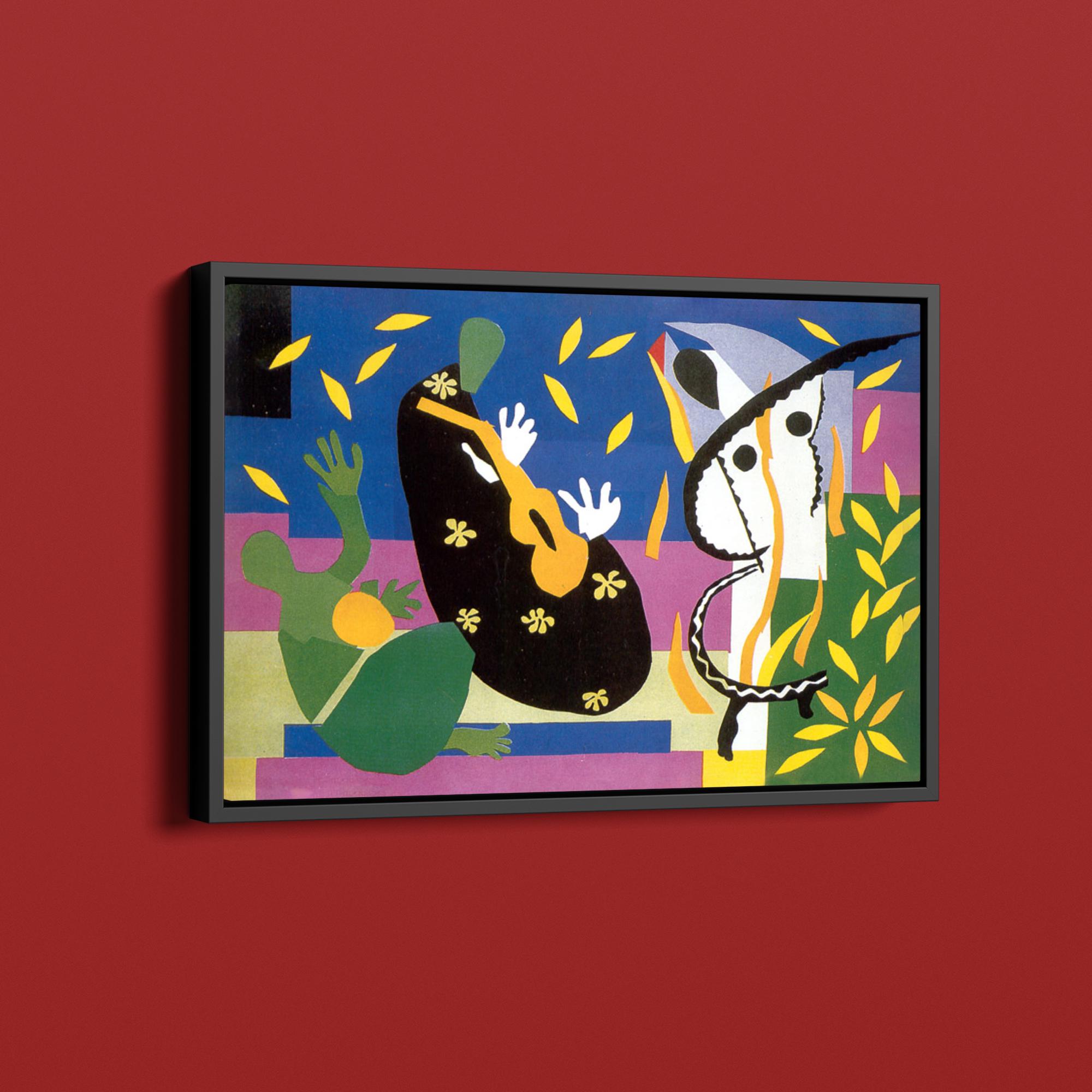 アンリ・マティスのヴィンテージ額入りアート作品：「王の悲しみ、1952