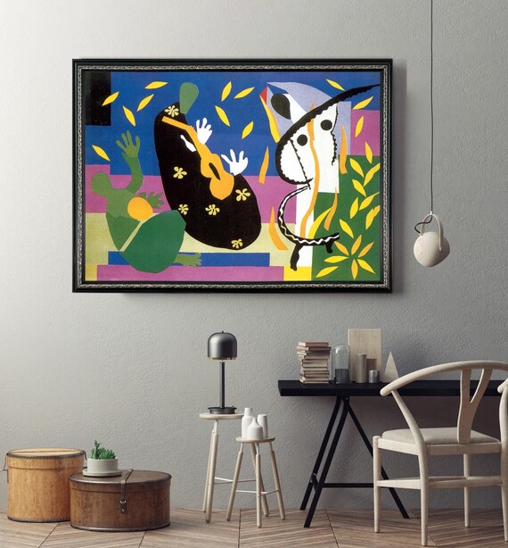 アンリ・マティス 王の悲しみ インテリアアート1952 マット台紙