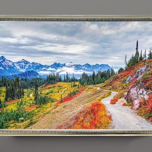 Hawaii Volcanoes National Park Canvas Wall Art, Stunning Nature Landscape, Modern or Vintage Framed Artwork for Home Decor