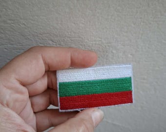 Bulgaria Flag Patch: Embroidered Iron-On Applique