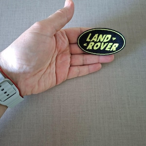 Parche termoadhesivo de marca de coches, insignia de vinilo para reproductores, parche decorativo vintage, bordado DIY, aplique bordado