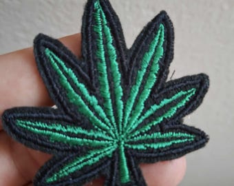 Marijuana leaf Iron on patch, Patches, Patches iron on ,Embroidered Patch Iron, Patches For Jacket ,Logo...