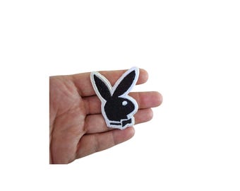 Play Boy Logo Embroidered Patch Badge For Jacket Jeans Applique Fancy