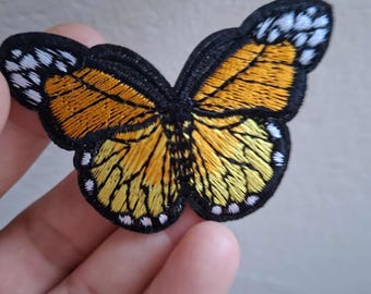 Butterfly Iron on Sew On Full Embroidered Patch Appliqués Badge Butterfly Patch, Butterfly Gift Iron on Patch, Sew on Patch Jeans Patch