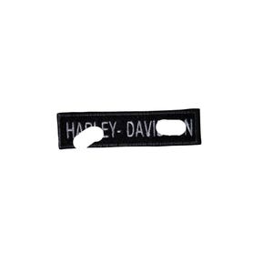Parche con insignia Harley Davidson (10 cm x 2,5 cm) - Motociclista - Motocicletas - Ropa - Parches termoadhesivos - Emblema