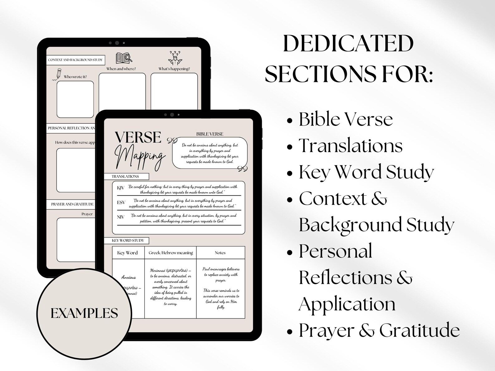 Bible Verse Mapping Template: Digital Bible Study Journal (canva ...