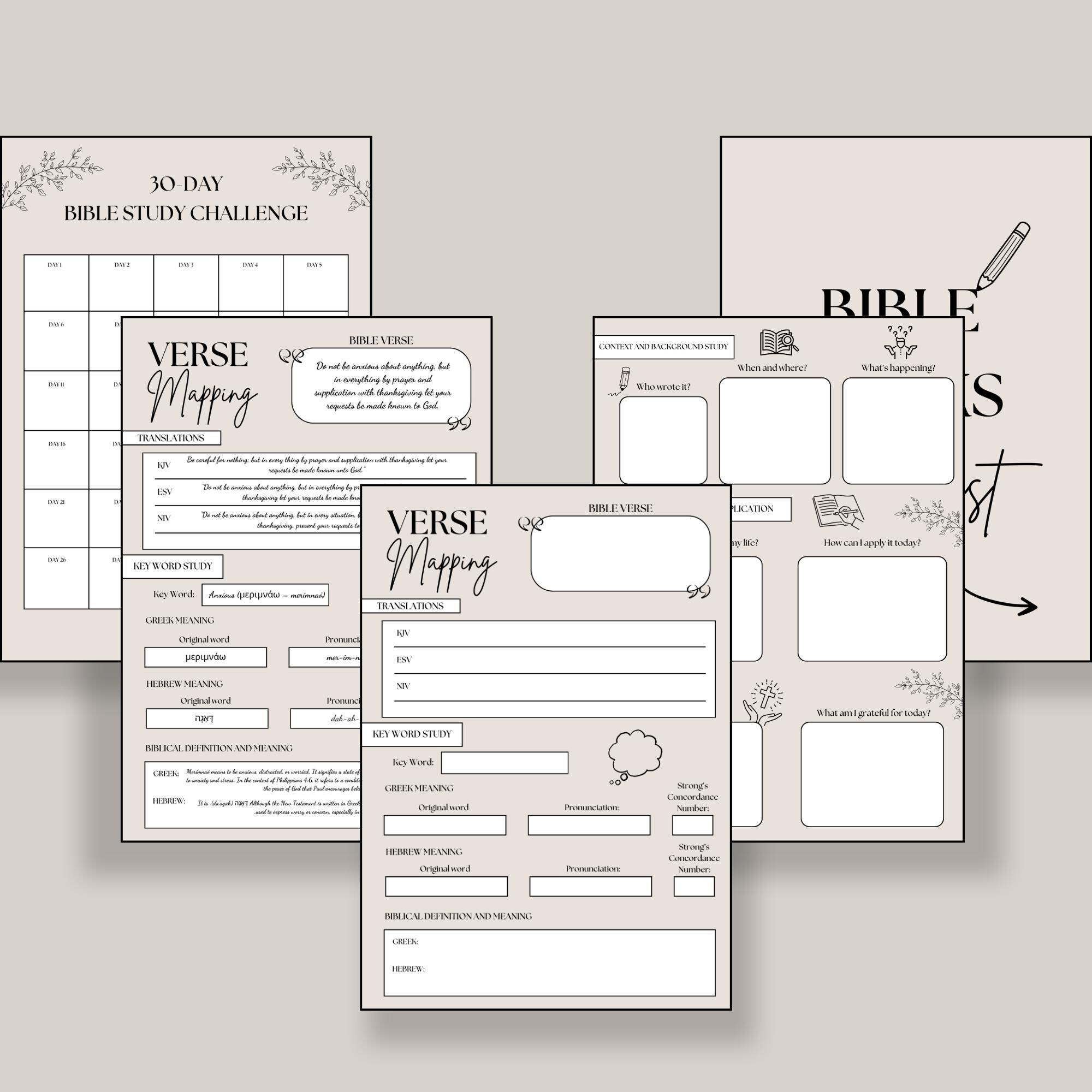 Verse Mapping Template Bible Study Template Bible Verse Mapping ...