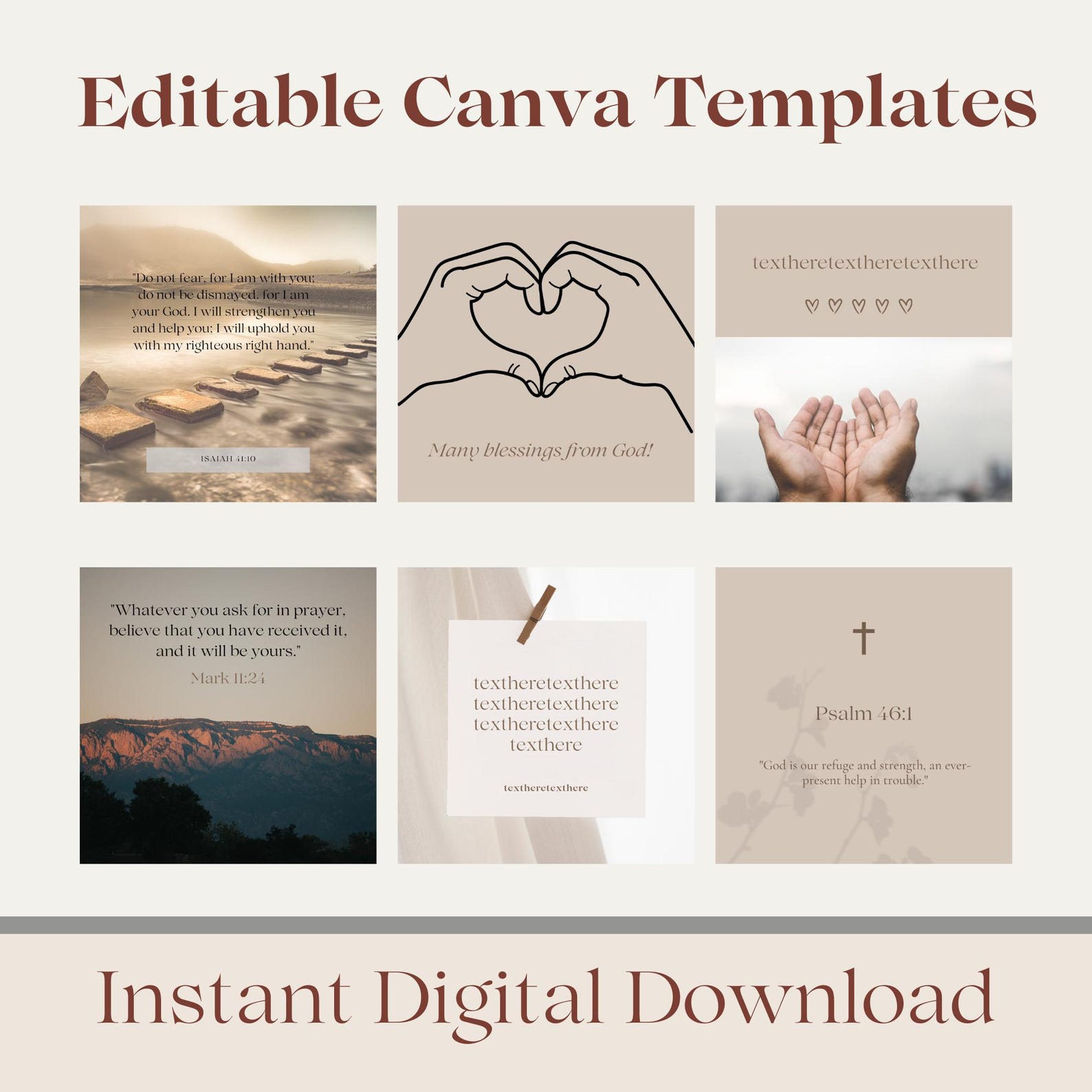 100 Christian Instagram Post Templates Faith Instagram Templates ...