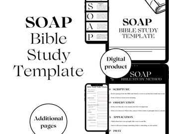 SOAP Bibelstudienvorlage: Christliches Journal & Planer (Digitaler Download)