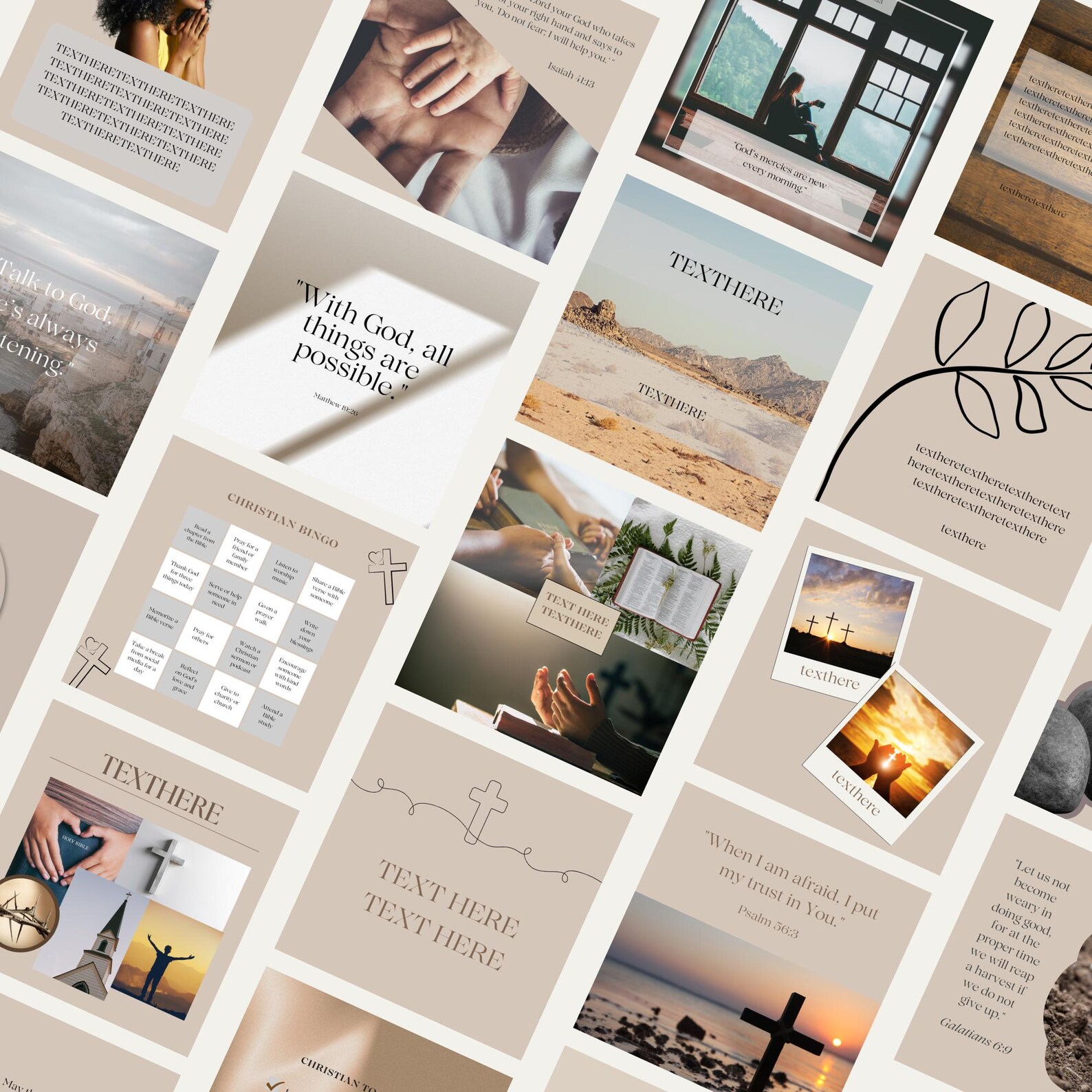 100 Christian Instagram Post Templates Faith Instagram Templates ...