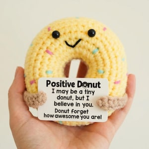 100% handgemaakte gebreide donut, gehaakt amigurumipatroon, cadeau voor kinderen, cadeau collega, cadeau voor haar, handgemaakt cadeau, vakantiecadeau, cadeau leraar