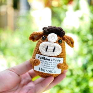 100% Handmade Knitted Horse, Crochet Amigurumi Pattern, Gift to Kids, Coworker Leaving Gift, Horse Gift for Her, Handmade Gift, Holiday Gift