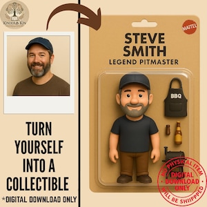 Custom Action Figure Portrait: Personalized Toy Box Art (Digital Download)