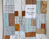 Patchwork Quilt, Patchwork Baby Quilt, Handmade Quilt, Modern Baby Quilt, Crib Quilt