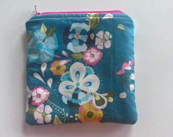 Pochette zippée rembourrée florale : Little Julia Design