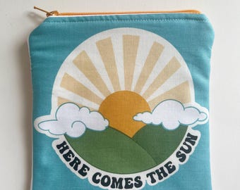 Pochette Here Comes The Sun : Pochette zippée doublée