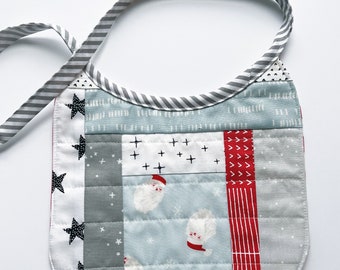 Heirloom Patchwork Bib - No. 29 Baby's First Christmas - Ho Ho Ho