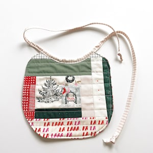 Heirloom Patchwork Bib - No. 26. Christmas Eve