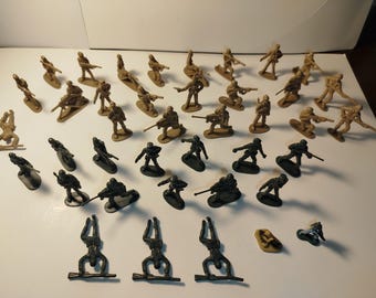 Lote del ejército militar Soldados de juguete