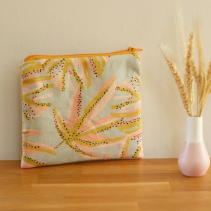 Borsa per cosmetici, borsa per il trucco, borsa di tela colorata, borsa con cerniera, cianfrusaglie, kit di pronto soccorso, borsa con cerniera