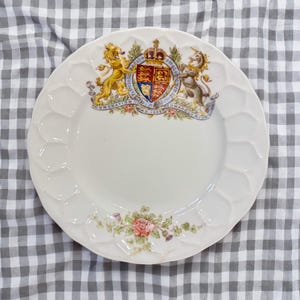 Antike 1902 Corination Plate König Edward VII von Regent China Made in England - Sammelteller - Royal Memorabilie