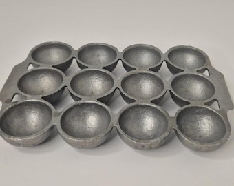 Vintage Retro Silver Metal Scone Tray Baking Tin
