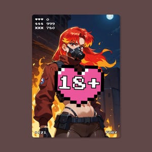Carta Sexy Anime, #121 Fury, Cartas Waifu, TCG, Holográfica