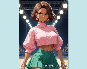 Carta Anime Sexy, #410, Carte Waifu, TCG, Olografica