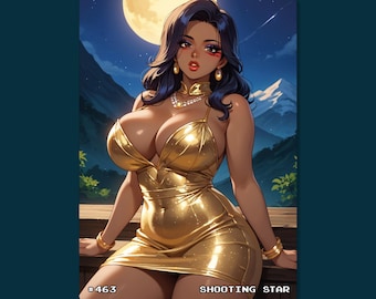 Carta Anime Sexy, #463 Stella Cadente, Carte Waifu, TCG, Olografica