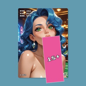Carte d'anime sexy, Zora #160, cartes Waifu, TCG, holographique, art pour adultes, fait main, 18+, Mature