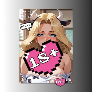 Carte d'anime sexy, #168 Vache Vache Karen, Cartes Waifu, TCG, Holographique
