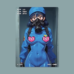 Carta Sexy Anime, #134 Vac-One, Cartas Waifu, TCG, Holográfica