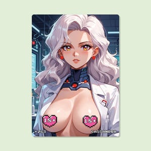 Carta Sexy Anime, #263 Cassandra, Cartas Waifu, TCG, Holográfica