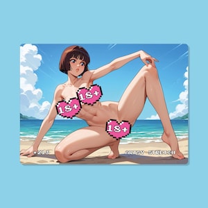 Carta Anime Sexy, #213 Artsy Stretch, Carte Waifu, TCG, Olografica
