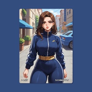 Carta Sexy Anime, #187 Schnapp!, Cartas Waifu, TCG, Holográficas