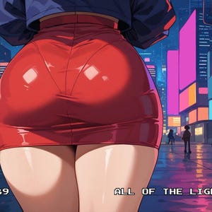 Sexy Anime Karte, #189 All die Lichter, Waifu Cards, TKG, Holografisch