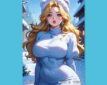 Carta Anime Sexy, #462 Calda e Stretta, Carte Waifu, TCG, Olografica